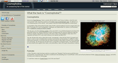 Desktop Screenshot of cosmophobia.org