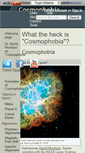 Mobile Screenshot of cosmophobia.org