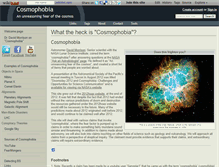 Tablet Screenshot of cosmophobia.org